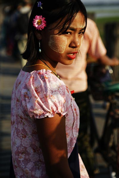 缅甸女人的奇特美容法