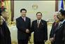 2月5日，中国全国政协主席贾庆林在吉隆坡会见马来西亚上议院议长阿布·扎哈尔。 新华社记者张铎摄