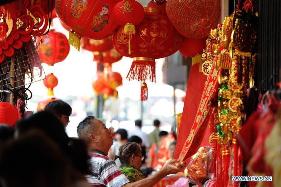 THAILAND-BANGKOK-CHINA TOWN-NEW YEAR DECORATIONS