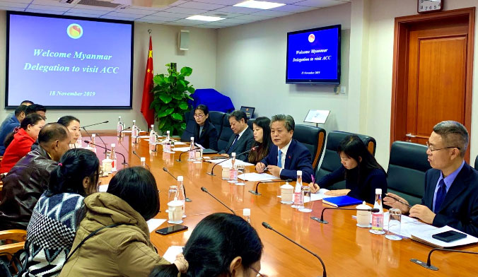 ​A New Media Delegation of Myanmar Ministry of Information Visited ACC