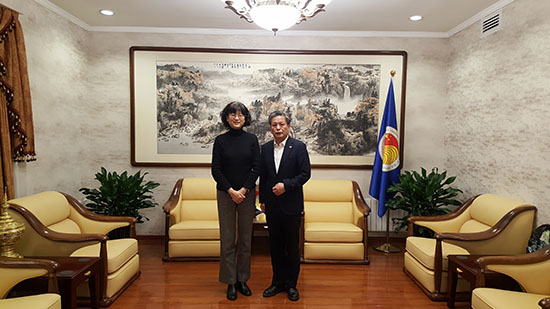 Secretary-General Chen Dehai Met With the New Chinese Ambassador to Brunei Yu Hong