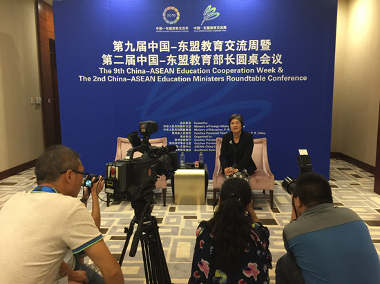 杨秀萍秘书长就中国—东盟教育交流合作接受媒体采访 