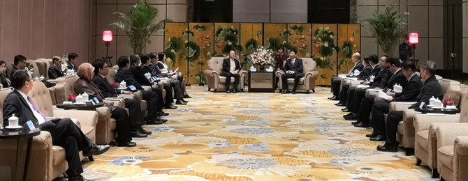 陕西省副省长赵刚会见中国—东盟中心联合理事会会议代表团（2019-12-09）